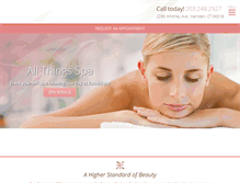 Tablet Screenshot of esthetiquethespa.com